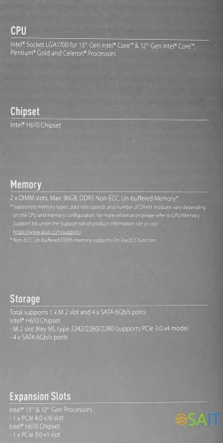 Материнская плата Asus PRIME H610M-D Soc-1700 Intel H610 2xDDR5 mATX AC`97 8ch(7.1) GbLAN+VGA+HDMI