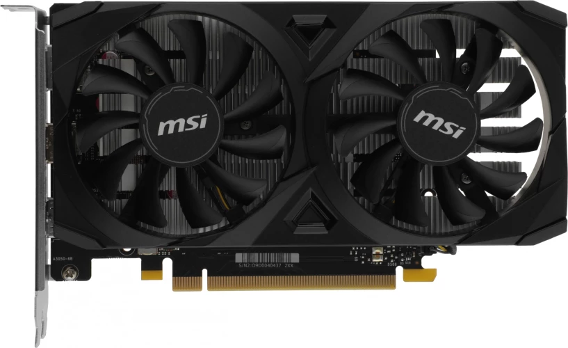 Видеокарта MSI PCI-E 4.0 RTX 3050 VENTUS 2X E 6G OC NVIDIA GeForce RTX 3050 6Gb 96bit GDDR6 1492/14000 HDMIx2 DPx1 HDCP Ret