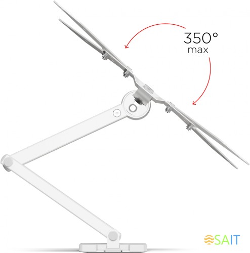 Кронштейн для телевизора Holder LCD-5566-W белый 32"-55" макс.45кг настенный поворотно-выдвижной и наклонный