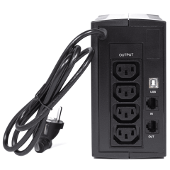 ИБП ЮНИОР 850, 850/480 ВА/Вт, LED, USB, RJ11/RJ45, IEC-C13x4 Импульс JN85104
