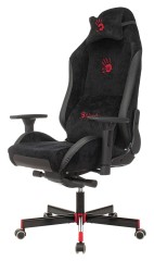 Кресло игровое A4Tech Bloody GC-450 черный текстиль/эко.кожа с подголов. крестов. металл черный