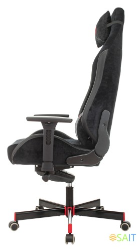 Кресло игровое A4Tech Bloody GC-450 черный текстиль/эко.кожа с подголов. крестов. металл черный