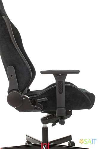 Кресло игровое A4Tech Bloody GC-450 черный текстиль/эко.кожа с подголов. крестов. металл черный