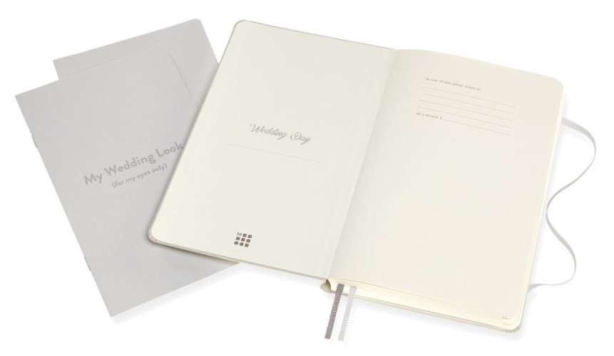 Блокнот Moleskine PASSION WEDDING PASWEDD Large 130х210мм 400стр. подар.кор. светло-серый