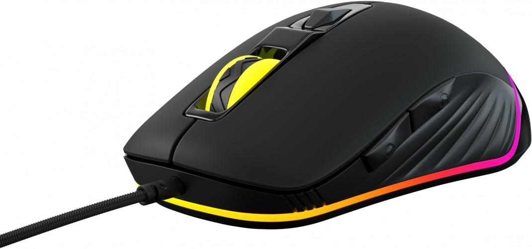 Мышь Оклик 925G STORM черный оптическая 3200dpi USB 6but (499553)