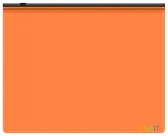 Папка на молнии ZIP Бюрократ Double Neon DNEBPM4AORBL A4+ полипропилен 0.15мм оранжевый цвет молнии черный