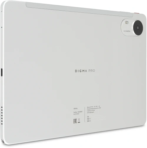 Планшет Digma Pro Infinity G85 (2.0) 8C RAM8Gb ROM256Gb 10.1" In-Cell 1920x1200 4G Android 14 серебристый 13Mpix 5Mpix BT WiFi microSD 128Gb 7000mAh 200hrs