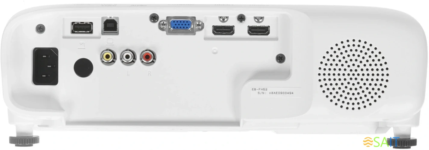 Проектор Epson EB-FH52 LCD 4000Lm (1920x1080) 16000:1 ресурс лампы:5500часов 1xUSB typeA 1xUSB typeB 2xHDMI 3.1кг