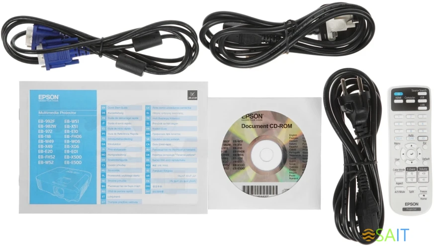 Проектор Epson EB-FH52 LCD 4000Lm (1920x1080) 16000:1 ресурс лампы:5500часов 1xUSB typeA 1xUSB typeB 2xHDMI 3.1кг