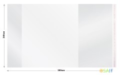 Обложка Silwerhof Монстрики с липк.сл. (набор 5шт) ПП 70мкм гладкая прозр. 240х380мм