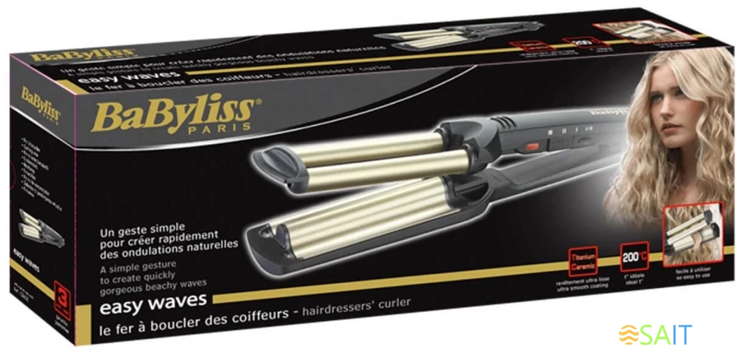 Щипцы Babyliss C260E 30Вт черный макс.темп.:200С покрытие:керамическое