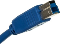 Кабель Buro USB A(m) USB B(m) 1.8м (USB3.0-AM/BM) синий