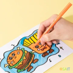 Фломастеры Deli EC165-12 Colorwow круг. пулевидный пиш. наконечник Вентилируемый смываемые 12цв. (12шт.)