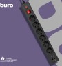 Сетевой фильтр Buro BU-SP5_USB_2A-B 5м (6 розеток) черный (коробка)
