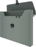 Портфель Бюрократ -BPP01GREY 1 отдел. A4 пластик 0.7мм серый