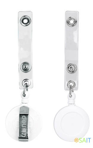 Держатель для бейджа Deli 8309White 80см горизонтально-вертикальный пластик белый (упак.:12шт)