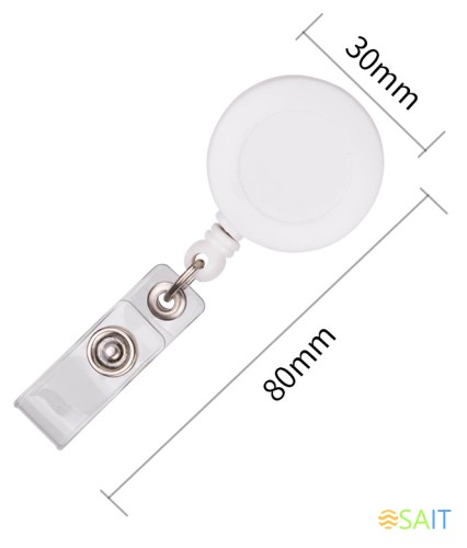 Держатель для бейджа Deli 8309White 80см горизонтально-вертикальный пластик белый (упак.:12шт)