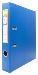 Папка-регистратор Silwerhof A4 50мм двусторон.ПВХ синий мет.окант. сборная смен.карм. на кор.