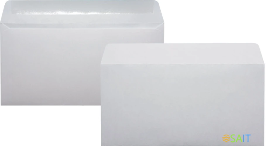 Конверт Silwerhof Eco 206 E65 110x220мм белый клеевой слой 80г/м2 (pack:1000pcs)