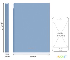 Блокнот Deli 22290BLUE 210х143мм искусст. кожа 112л синий