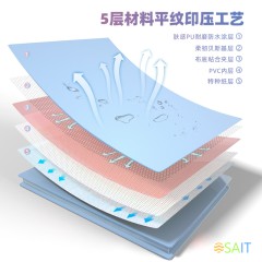 Блокнот Deli 22290BLUE 210х143мм искусст. кожа 112л синий