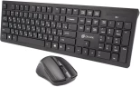 Клавиатура + мышь Оклик 250M клав:черный мышь:черный USB беспроводная slim (997834)