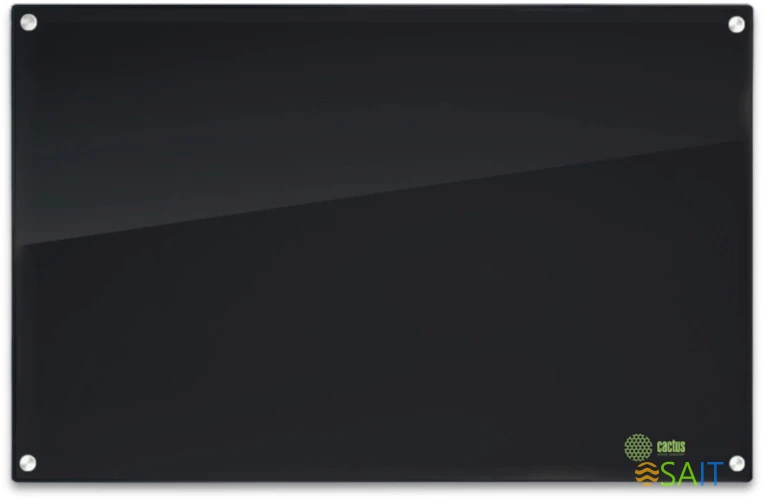 Доска стеклянная Cactus CS-GBD-65X100-BK-TM Сквозное крепление стекло черный 65x100см стекло крепления