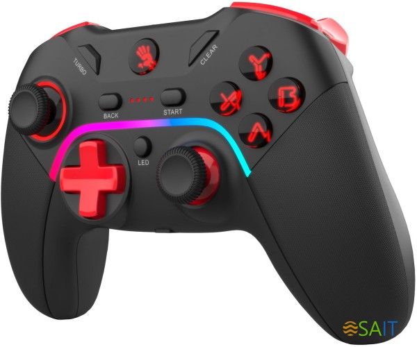 Геймпад A4Tech Bloody GPW70 Sports черный USB Беспроводной виброотдача обратная связь (GPW70 SPORTS BLACK)