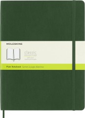 Блокнот Moleskine CLASSIC SOFT QP623K15 XLarge 190х250мм 192стр. нелинованный мягкая обложка зеленый