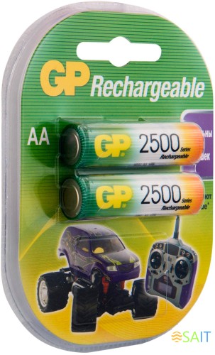 Аккумулятор GP 250AAHC AA NiMH 2500mAh (2шт)