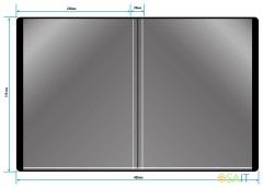 Папка с 10 прозр.вклад. Бюрократ DeLuxe DLV10BBERRY A4 пластик 0.7мм черничный