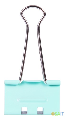 Зажимы Deli E8555S металл 19мм ассорти (упак.:40шт) пластиковая туба