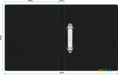 Папка на 2-х кольцах Silwerhof Eco A4 пластик 0.5мм кор.30мм черный