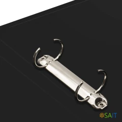 Папка на 2-х кольцах Silwerhof Eco A4 пластик 0.5мм кор.30мм черный