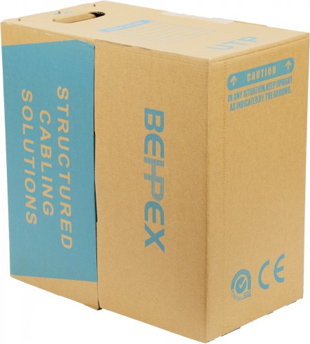 Кабель сетевой BHP-C6CU UTP 4 пары cat.6 solid 0.55мм Cu 305м серый