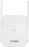 Повторитель беспроводного сигнала Digma D-WR310 (D-WR310V2) N300 Wi-Fi белый
