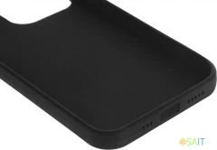 Чехол (клип-кейс) BoraSCO для Apple iPhone 13 Pro черный (матовый) (40442)