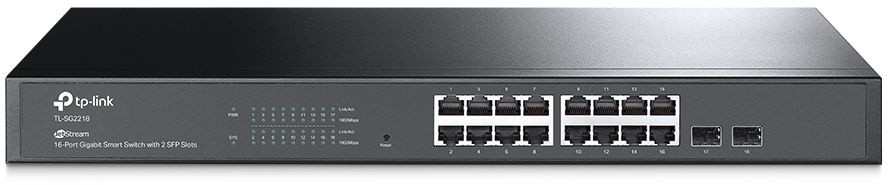 Коммутатор TP-Link SG2218 (L2+) 16x1Гбит/с 2SFP управляемый