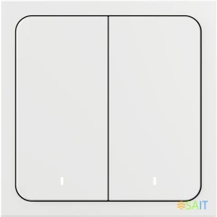 Умный выключатель Yandex YNDX-00532 2-хкл. универсальный белый