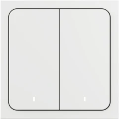 Умный выключатель Yandex YNDX-00532 2-хкл. универсальный белый