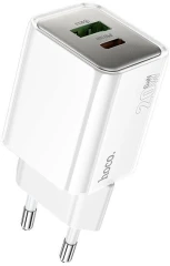 Сетевое зар./устр. Hoco N46 Glorious 20W 3A (QC) белый (35301)
