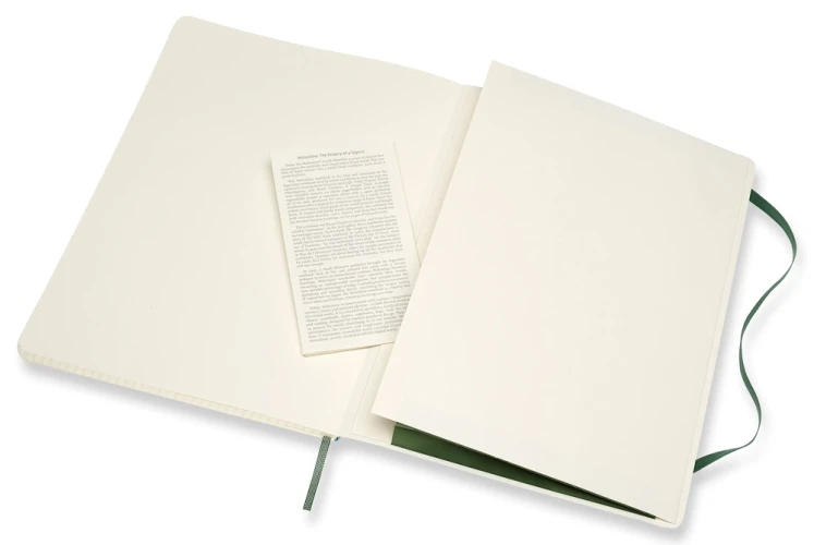 Блокнот Moleskine CLASSIC SOFT QP622K15 XLarge 190х250мм 192стр. клетка мягкая обложка зеленый