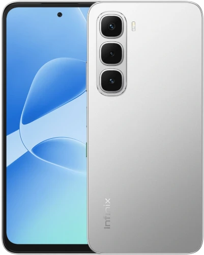 Смартфон Infinix X6728 HOT 60i 128Gb 4Gb серебристый титан моноблок 3G 4G 2Sim 6.7" 720x1600 Android 15 50Mpix 802.11 a/b/g/n/ac NFC GPS Protect FM microSD max1024Gb