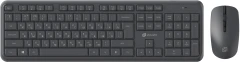 Клавиатура + мышь Оклик S277W клав:серый мышь:серый USB беспроводная Multimedia (2066173)
