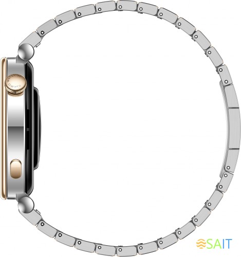 Смарт-часы Huawei Watch GT 4 Aurora-B19T 41.3мм 1.32" AMOLED корп.серебристый рем.серебристый разм.брасл.:120-190 мм (55020BHV)