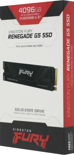 Накопитель SSD Kingston PCIe 5.0 x4 4TB SFYR2S/4T0 Fury Renegade M.2 2280