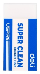 Ластик Deli EH222 Uspire прямоугольный 45х22.5х10.5мм белый индивидуальная картонная упаковка