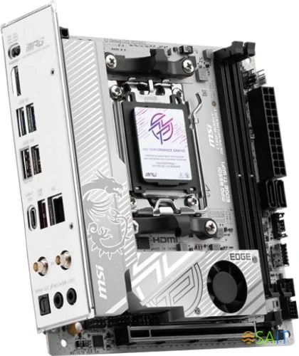 Материнская плата MSI MPG B850I EDGE TI WIFI SocketAM5 AMD B850 2xDDR5 mini-ITX AC`97 8ch(7.1) 5Gigabit RAID+HDMI