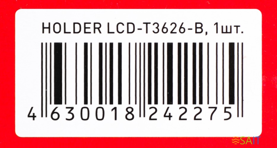 Кронштейн для телевизора Holder T3626-B черный 22"-47" макс.25кг настенный наклон