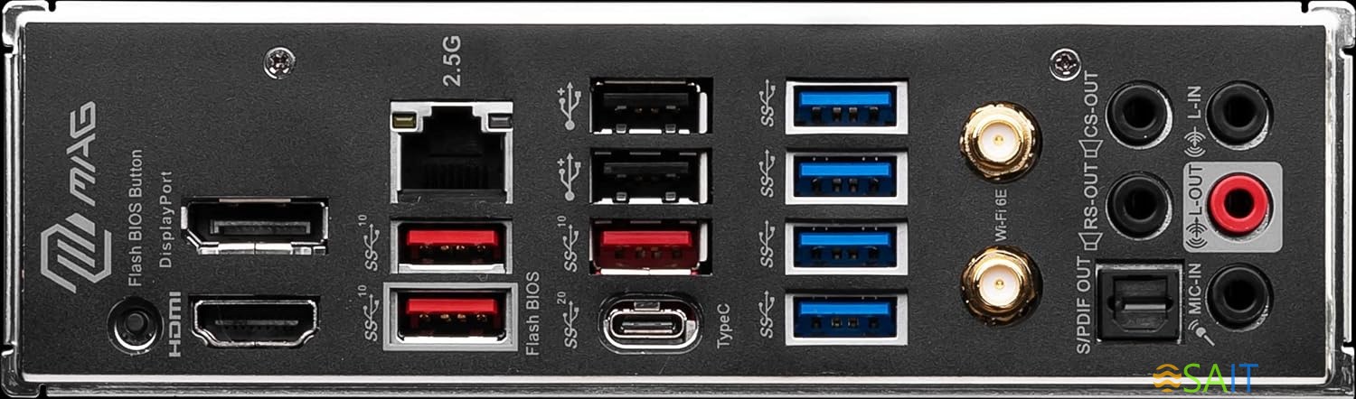 Материнская плата MSI MAG B650 TOMAHAWK WIFI SocketAM5 AMD B650 4xDDR5 ATX AC`97 8ch(7.1) 2.5Gg RAID+HDMI+DP